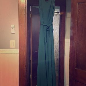 Bebe jumpsuit in a beautiful forest green